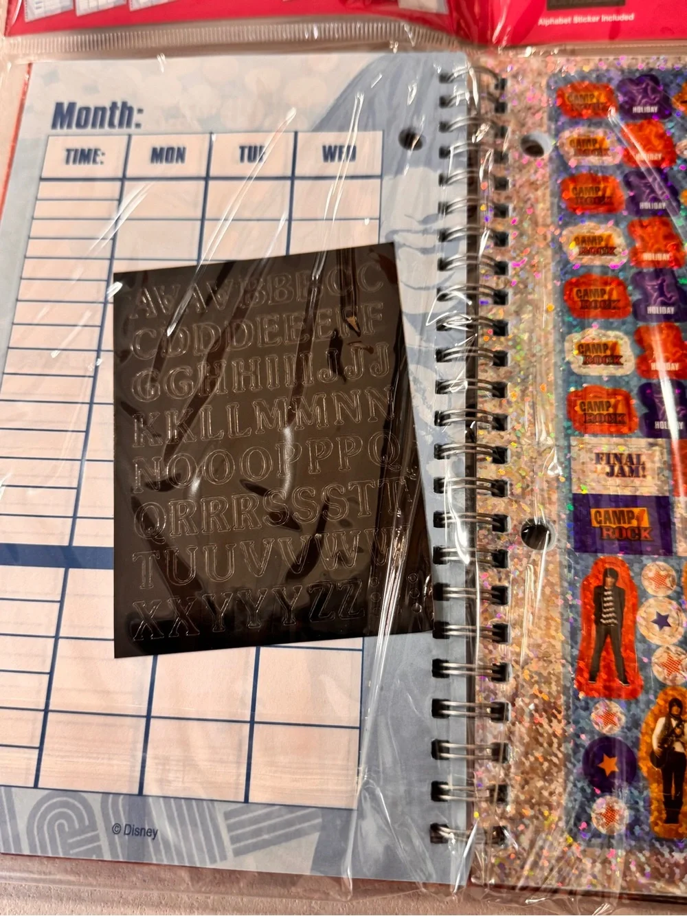 Disney Camp Rock Deluxe Planner - Demi Lovato Joe   Jonas